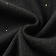 Late white off-size clearance 2025 autumn and winter fashionable casual sweater solid color slimming sequined sweater for women black S
