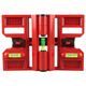JiGong foldable column level vertical with soft magnet woodworking decoration building steel structure level ruler with strap red foldable level