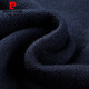 Pierre Cardin 100% pure wool sweater short-sleeved round neck men's solid color versatile half-sleeved machine washable base sweater