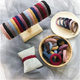 Highly elastic and durable seamless towel ring rubber band headband Korean version does not hurt hair hair rope women's simple hair tie hair accessories random pattern mixed color 10 pieces