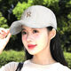 JINGJINGYI autumn and winter warm baseball cap for women, fashionable and versatile cold-proof hat, high-end internet celebrity face-showing small duck cap, brown, one size fits all, other
