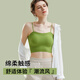 Sarashi Beautiful Back Underwear Women's 2025 Summer New Style Seamless Inner Anti-leak Bra with Breast Pads All-in-one Bottoming Camisole Orange Green + Orange Green One Size F_105Jin Jin is equal to within 0.5 kg