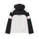 FILA ORIGINALE Fashionable Casual Sports Waterproof and Anti-fouling Loose Hooded Woven Jacket Men's Genuine Black S