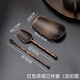 Lion Aokang Tea Lotus Tea Ceremony Accessories Creative Woven Teaspoon Tea Tea Dial Three-piece Set Teaspoon Alloy Material Kung Fu Tea Matching Red Teaspoon