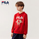 FILA children's sweatshirt 2026 spring men's and large children's hooded sweatshirt