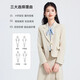 Light workplace formal women's suit, college student teacher interview wear, small suit, professional attire, suit jacket, skirt, black jacket + 2108# white shirt + skirt M