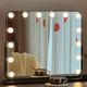 Cosmetic mirror with light desktop desktop led light bulb square large rotatable rechargeable smart light fill vanity mirror vertical 40 52 gold rechargeable