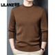 Lilang casual middle-aged men's new knitted wool sweater autumn and winter round neck pullover long-sleeved sweater versatile bottoming dad big red 14XL (130) 190 (recommended 185-200Jin Jin equals 0.5 kg)