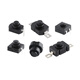 Strong light flashlight switch button self-locking in-line patch small switch accessories power switch micro push type 1208YD_Self-locking_Flat 2 feet_Black No Specifications