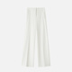 INSUN's ideal bottoms, INSUN's exclusive selection of winter wide straight stretch knitted suit pants, white S