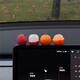 Big orange and big lychee car holder ornaments shunshun lychee fruit car center console cute cartoon lychee decorative stickers 4 lychees + half-peeled lychees + oranges + half-peeled oranges