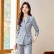Suit suit women's high-end spring new business suit 2025 temperament interview formal work suit black jacket + bell bottoms (S6301+B259) L
