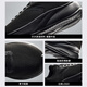 ANTA Volley丨Men's Shoes Sports Shoes Men's 2025 Winter New Soft Sole Cushioning Running Shoes Black Sports Casual Shoes Basic Black-4 40