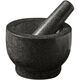 Bodenju natural stone garlic pounder stone mortar pounder medicine jar grinder household garlic mortar peeling garlic garlic press garlic paste large stone mortar with lid