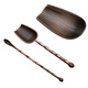 Lion Aokang Tea Lotus Tea Ceremony Accessories Creative Woven Teaspoon Tea Tea Dial Three-piece Set Teaspoon Alloy Material Kung Fu Tea Matching Red Teaspoon