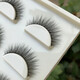 Hanbel 3D false eyelashes natural nude makeup sharpened Internet celebrity upper eye hair curled thick short style plain false eyelashes eyelash simulation C-04 (thick point) 3 pairs - free small glue