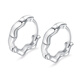 Wanfulong Genuine Platinum PT950 Mobius Earrings Women's Exquisite Fashion Earrings Birthday Gift for Girlfriend Platinum PT950 Mobius Earrings 2.15g