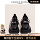 CAMILA KSENIA brand small leather shoes for women 2025 new fashion genuine leather autumn versatile thick-soled loafers British style single shoes black 36