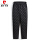 Pierre Cardin plus size mother's pants women's cotton pants outer wear winter down cotton pants women's plus size plus size medium and young thin warm trousers 2299 trousers black XL - (90-110Jin Jin equals 0.5 kg to wear)