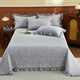 Fu丨Anna lace embossed baby velvet jacquard quilted bed cover three-piece set 2025 new bed sheets gray single bed cover 200cm*230cm