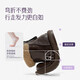 Tongmengqingtian girls boots autumn and winter Martin boots 2025 new children's short boots thickened warm cotton boots medium and large children's shoes brown-thick velvet comfortable and warm 29 yards inner length 18.3 cm