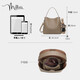 Miaoli cowhide bag women's bag casual bucket bag brand portable crossbody bag birthday gift high-end gift for girlfriend and wife