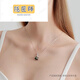 Hidden Master Jewelry Black Pearl Necklace Pendant New Year's Gift for Girlfriend Black Pearl 10-10.5mm+Silver Chain mm+Silver mm+Silver Chain