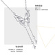 Wanfulong PT950 platinum white necklace genuine clavicle butterfly chain women's style men's birthday gift for girlfriend and mother, one thing, one certificate, supports identification, and you will be compensated 10% if it is fake.