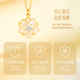 GLTEN Swarovski zirconium jasmine silver necklace female birthday Christmas gift light luxury niche pendant for girlfriend