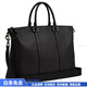 COACH Fashionable and Versatile Trend 42 Goose Briefcase Large Men's Christmas Gift Black Basic Pack (Bag + Dust Bag)