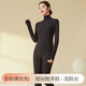 Tingmei (GRACWELL) Autumn clothes and long johns women's skin-beautifying clothes Seamless self-heating hyaluronic acid shaping slimming belly autumn and winter bottoming shirt Elegant black light warm skin-friendly high collar bottoming L (110-140Jin Jin equals 0.5 kg)