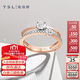 Xie Ruilin (TSL) diamond ring women's diamond ring women's engagement ring BB026 (63233) (20 diamonds total about 12 points) - No. 12