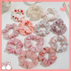 Large intestine hair band for women 2025 new style hair rope head flower summer high-end rubber band leather set hair accessories hair headband Siqi 9-piece set