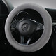 Plush steering wheel cover to keep warm and cold in winter Internet celebrity goddess car handlebar cover non-shedding anti-slip universal type high profile gray round place order note model