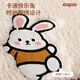 MUJI lamb velvet sofa cushion autumn and winter plush thickened non-slip sofa cover cover cloth towel high-end sofa cushion Happy Rabbit - Beige Quick heating constant temperature warmth 90cm*240cm