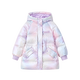 Disney's New National Standard Children's Down Jacket 2025 Winter New Hooded Colorful Mid-Length Style Top Clothes Children's Clothes Purple 90 White Duck Down One Size 130cm Filled Down Approximately 118g