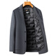 GOLDLION G+Goldlion Double-sided Woolen Suit Jacket Men's Korean Style Trendy Woolen Suit Thickened Goose Down Liner Short Wool Large Gray M 170/88A Recommended 95-125Jin Jin is equal to 0.5 kg
