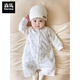 Semir children's spring and autumn baby sleeping bag children's winter anti-kick quilt warm pajamas for men and women baby quilted jumpsuit pure cotton nightgown Dandelion 59cm