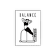 Ruixi balance yoga studio decorative painting yoga fitness room background wall hanging painting Pilates line style mural A 30*40CM_art texture surface 2.5cm aluminum a