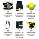 Baginton firefighting suit complete set, same day/next day delivery, 02 six-piece combat suit, emergency rescue fire-fighting suit set, clothes 175-185, shoes 43