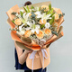 Lingxiang Flower Express Champagne Rose Bouquet Confessing Love to Girlfriend and Wife as a Birthday Gift Nationwide Delivery 11 Champagne and 11 White Lily Bouquets