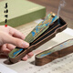 Shanlianhu pen Thousands of hills and valleys to the town Walnut solid wood town ruler Thousands of miles of rivers and mountains Picture copper paperweight Chinese style four treasures of the study handicrafts Brush calligraphy French painting Press paper gifts