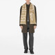 BURBERRY wool scarf logo decoration logo letter shield pattern thin fringe decoration beige 8109562