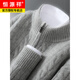 Hengyuanxiang thickened solid color wool sweater men's half turtleneck zipper sweater long-sleeved loose knitted cashmere sweater autumn and winter new flower basket color S 90-110Jin Jin equals 0.5 kg