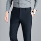 ROMON straight trousers formal men's casual trousers loose business versatile simple suit trousers men black 33