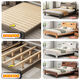 Yusenyi bed 1.8 meters double bed 15 single bed room household economical 12 storage bed frame gray single bed delivered to home 12002000
