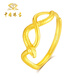 Chinese jewelry snake entwined gold ring women's 999 pure gold open ring birthday gift for girlfriend and wife gold weight about 2.8g pure gold ring rose gift box