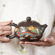 Dragon and phoenix Chengxiang purple clay pot that changes color when heated, dragon and phoenix purple clay pot, phoenix singing pot, teapot, Xishi pot gift box S1, high-end gift box, one pot + get 2 cups