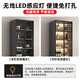 Zhong Zhanggui wine cabinet display cabinet home glass wine cabinet living room wall custom light luxury storage cabinet 2025 new sideboard installation included 0 level 1.8 thickened plate three-door wine grid 100x4