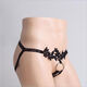 Men's men's underwear sexy open ring underwear seductive flirting thong black one size